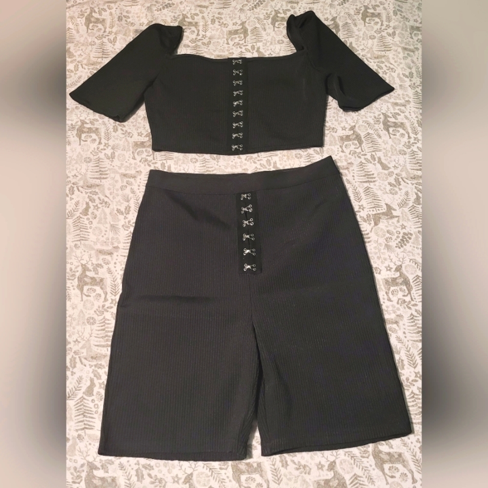 Fashion Nova Miss Missy Short Set Large New With Tags